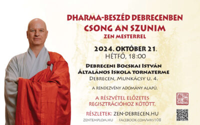 2024. október 21-én Csong An Szunim dharma-beszédet tart Debrecenben