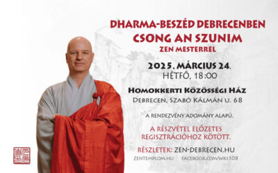 2025. március 24-én Csong An Szunim dharma-beszédet tart Debrecenben