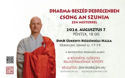 2026. augusztus 7-én Csong An Szunim dharma-beszédet tart Debrecenben